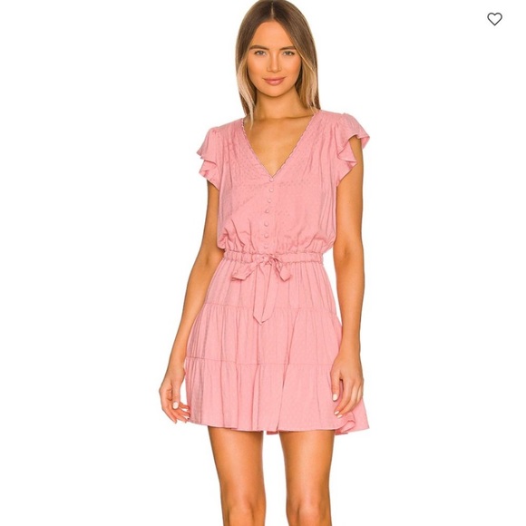 🟣 BOGO! Paige “Rosalee” Dress in Lipstick Pink - Picture 2 of 10